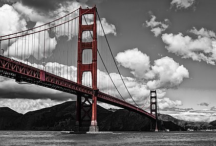 San Francisco - Golden Gate Bridge 1 black/white